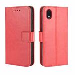 For Samsung Galaxy A01 Core / M01 Core Retro Crazy Horse Texture Horizontal Flip Leather Case with Holder & Card Slots & Lanyard(Red)