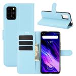For Umidigi S5 Pro Litchi Texture Horizontal Flip Protective Case with Holder & Card Slots & Wallet(Blue)