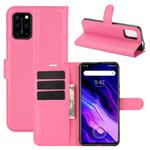 For Umidigi S5 Pro Litchi Texture Horizontal Flip Protective Case with Holder & Card Slots & Wallet(Rose red)
