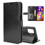 For Samsung Galaxy M31s R64 Texture Single Horizontal Flip Protective Case with Holder & Card Slots & Wallet & Photo Frame(Black)