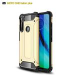 For Motorola One Fusion+ Magic Armor TPU + PC Combination Case(Gold)