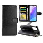 For Huawei Enjoy 20 Pro/Honor 30 Lite Crazy Horse Texture Leather Horizontal Flip Protective Case with Holder & Card Slots & Wallet & Photo Frame(Black)