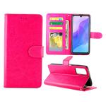 For Huawei Enjoy 20 Pro/Honor 30 Lite Crazy Horse Texture Leather Horizontal Flip Protective Case with Holder & Card Slots & Wallet & Photo Frame(Magenta)