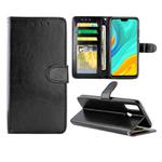 For Huawei Y8S Crazy Horse Texture Leather Horizontal Flip Protective Case with Holder & Card Slots & Wallet & Photo Frame(Black)