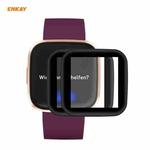 For Fitbit Versa 2 2 PCS ENKAY Hat-Prince 3D Full Screen Soft PC Edge + PMMA HD Screen Protector Film