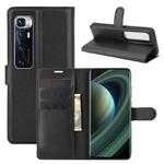 For Xiaomi Mi 10 Ultra Litchi Texture Horizontal Flip Protective Case with Holder & Card Slots & Wallet(Black)