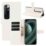 For Xiaomi Mi 10 Ultra Litchi Texture Horizontal Flip Protective Case with Holder & Card Slots & Wallet(White)