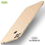 For Xiaomi Redmi 9C MOFI Frosted PC Ultra-thin Hard Case(Gold)
