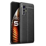 For VIVO IQOO 5 Pro Litchi Texture TPU Shockproof Case(Black)