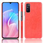 For Huawei Enjoy Z/Enjoy 20 Pro Shockproof Litchi Texture PC + PU Case(Red)