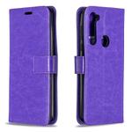 For Motorola Moto G Pro Crazy Horse Texture Horizontal Flip Leather Case with Holder & Card Slots & Wallet & Photo Frame(Purple)