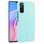 For Huawei Enjoy Z/Enjoy 20 Pro Shockproof Crocodile Texture PC + PU Case(Light green)