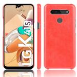 For LG K41S Shockproof Litchi Texture PC + PU Case(Red)