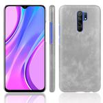 For Xiaomi Redmi 9 Shockproof Litchi Texture PC + PU Case(Grey)