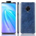 For Vivo NEX 3S Shockproof Litchi Texture PC + PU Case(Blue)