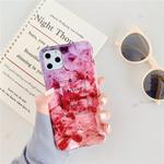 For iPhone 12 mini TPU Smooth Marbled IMD Mobile Phone Case(Purple Stone F11)