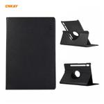 ENKAY for Samsung Galaxy Tab S8 / Galaxy Tab S7 11.0 T870 / T875 ENK-8012 360 Degree Rotation Litchi Texture Horizontal Flip PU Leather Smart Case with Holder & Sleep / Wake-up(Black)