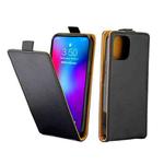 For iPhone 12 mini Business Style Vertical Flip TPU + PU Leather Case with Card Slot(Black)