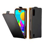 For Samsung Galaxy A01(2020) Business Style Vertical Flip TPU Leather Case  with Card Slot(Black)