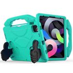 Children EVA Shockproof Tablet Case with Thumb Bracket For iPad Air 2022 / 2020 10.9 (Glacier Green)