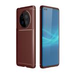 For Huawei Mate 40 Carbon Fiber Texture Shockproof TPU Case(Brown)