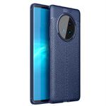 For Huawei Mate 40 Pro Litchi Texture TPU Shockproof Case(Navy Blue)