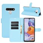 For LG Stylo 6 Litchi Texture Horizontal Flip Protective Case with Holder & Card Slots & Wallet(Blue)