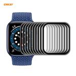 For Apple Watch 6/5/4/SE 40mm 10 PCS ENKAY Hat-Prince 0.2mm 9H Surface Hardness 3D Explosion-proof Aluminum Alloy Edge Full Screen Tempered Glass Screen Film