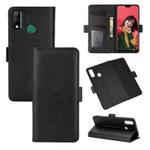 For Huawei Y8S  Dual-side Magnetic Buckle Horizontal Flip Leather Case with Holder & Card Slots & Wallet(Black)