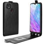 For ZTE Blade 10 Smart/ Blade 20 R64 Texture Single Vertical Flip Leather Protective Case with Card Slots & Photo Frame(Black)