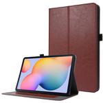 For Samsung Galaxy Tab S8 / Galaxy Tab S7 T870 2-Folding Business Horizontal Flip PU Leather Case with Card Slots & Holder(Coffee)