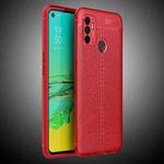 For OPPO A53 (2020) Litchi Texture TPU Shockproof Case(Red)