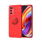 For OPPO Realme X7Pro Metal Ring Holder 360 Degree Rotating TPU Case(Red+Red)