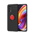 For OPPO Realme X7Pro Metal Ring Holder 360 Degree Rotating TPU Case(Black+Red)