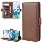 For Samsung Galaxy S20 FE 4G / 5G Dual-side Magnetic Buckle Horizontal Flip Leather Case with Holder & Card Slots & Wallet(Brown)