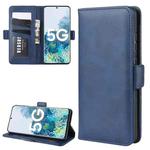 For Samsung Galaxy S20 FE 4G / 5G Dual-side Magnetic Buckle Horizontal Flip Leather Case with Holder & Card Slots & Wallet(Dark Blue)