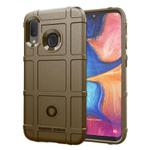 For Samsung Galaxy A40 Full Coverage Shockproof TPU Case(Brown)