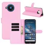 For Nokia 8.3 5G Litchi Texture Horizontal Flip Protective Case with Holder & Card Slots & Wallet(Pink)