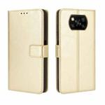 For Xiaomi Poco X3 Pro / Poco X3 / Poco X3 NFC Retro Crazy Horse Texture Horizontal Flip Leather Case with Holder & Card Slots & Photo Frame(Gold)