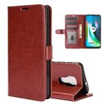 For Motorola Moto G9 / G9 Play R64 Texture Single Horizontal Flip Protective Case with Holder & Card Slots & Wallet& Photo Frame(Brown)