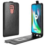For Motorola Moto G9 / G9 Play R64 Texture Single Vertical Flip Leather Protective Case with Card Slots & Photo Frame(Black)