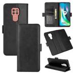 For Motorola Moto G9 / G9 Play Dual-side Magnetic Buckle Horizontal Flip Leather Case with Holder & Card Slots & Wallet(Black)