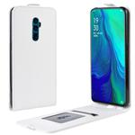 Crazy Horse Vertical Flip Leather Protective Case for OPPO Reon 10X Zoom(white)