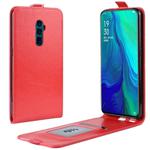 Crazy Horse Vertical Flip Leather Protective Case for OPPO Reon 10X Zoom(red)