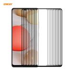 For Samsung Galaxy A42 5G 10pcs ENKAY Hat-Prince Full Glue 0.26mm 9H 2.5D Tempered Glass Full Coverage Film