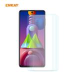 For Samsung Galaxy M51 5 PCS ENKAY Hat-Prince 0.26mm 9H 2.5D Curved Edge Tempered Glass Film