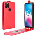 For Alcatel 3X 2020 R64 Texture Single Vertical Flip Leather Protective Case with Card Slots & Photo Frame(Red)