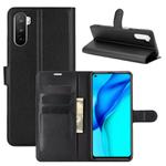 For Huawei Mate 40 lite/Mai Mang 9 Litchi Texture Horizontal Flip Protective Case with Holder & Card Slots & Wallet(Black)