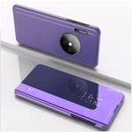 For Huawei Y9a 2020/Enjoy 20 Plus Plated Mirror Horizontal Flip Leather Case with Holder(Purple Blue)
