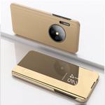 For Huawei Y9a 2020/Enjoy 20 Plus Plated Mirror Horizontal Flip Leather Case with Holder(Gold)
